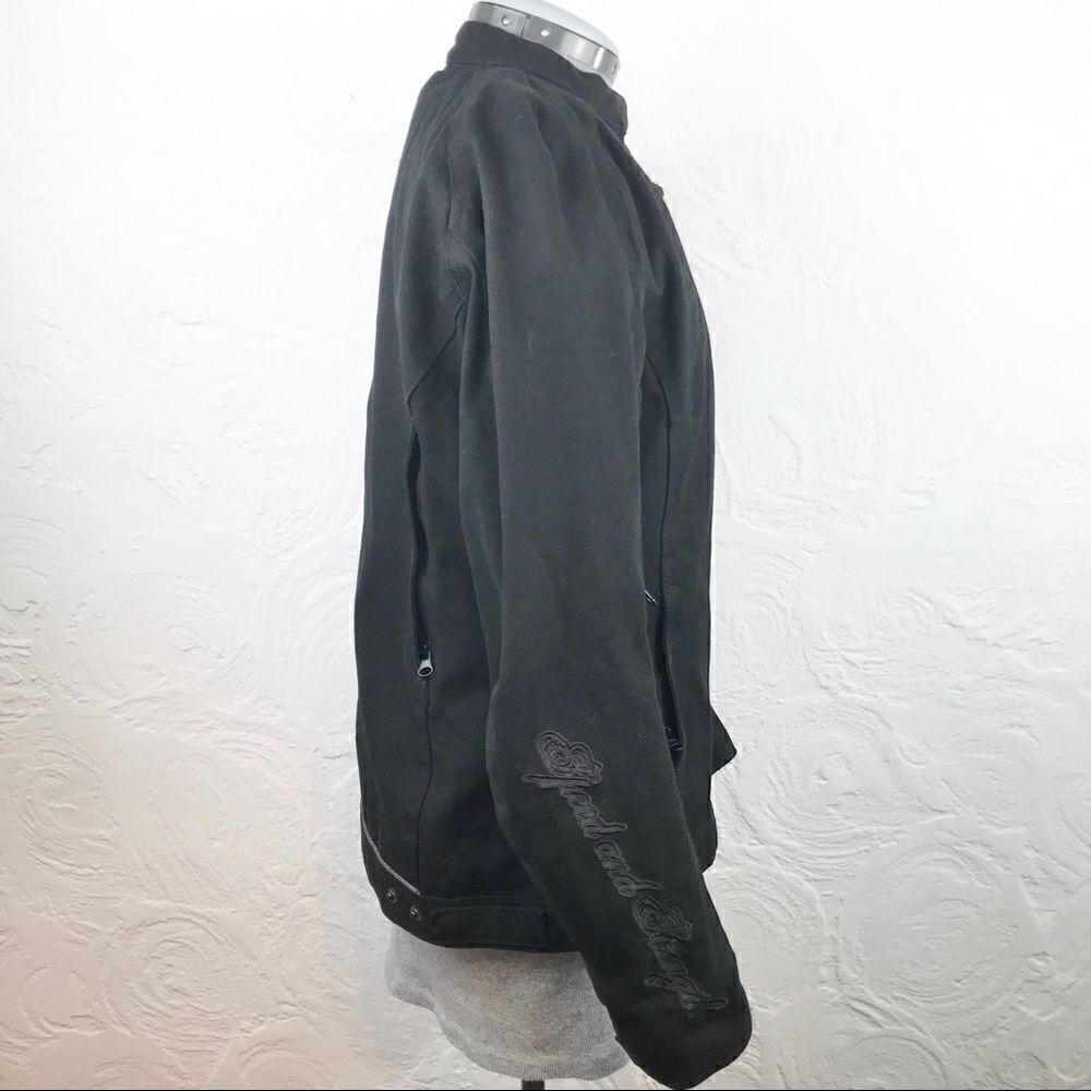 Speed & Strength black canvas motorcycle jacket-L - Picture 3 of 8
